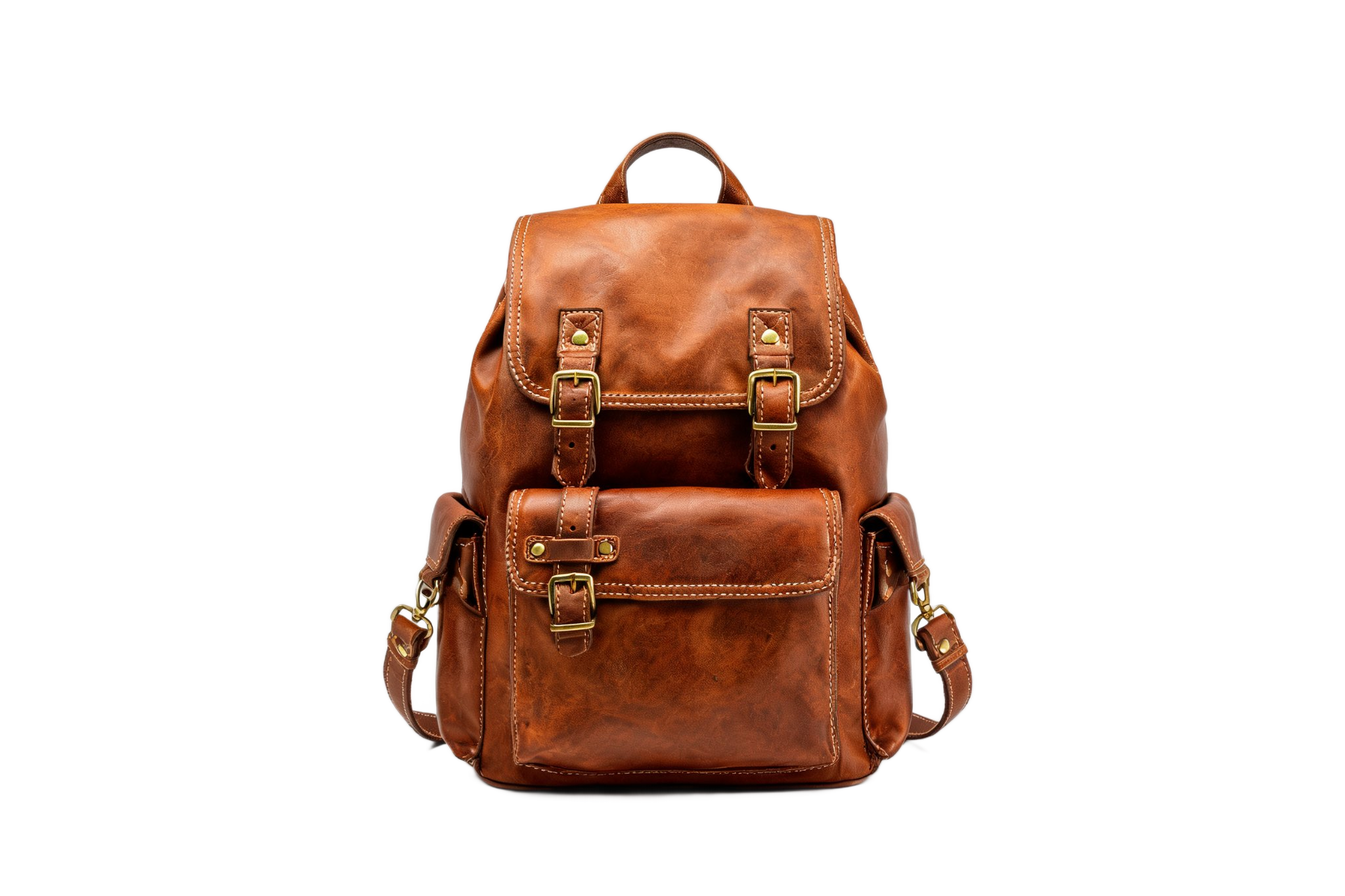 851 example result: a leather backpack with its background removed